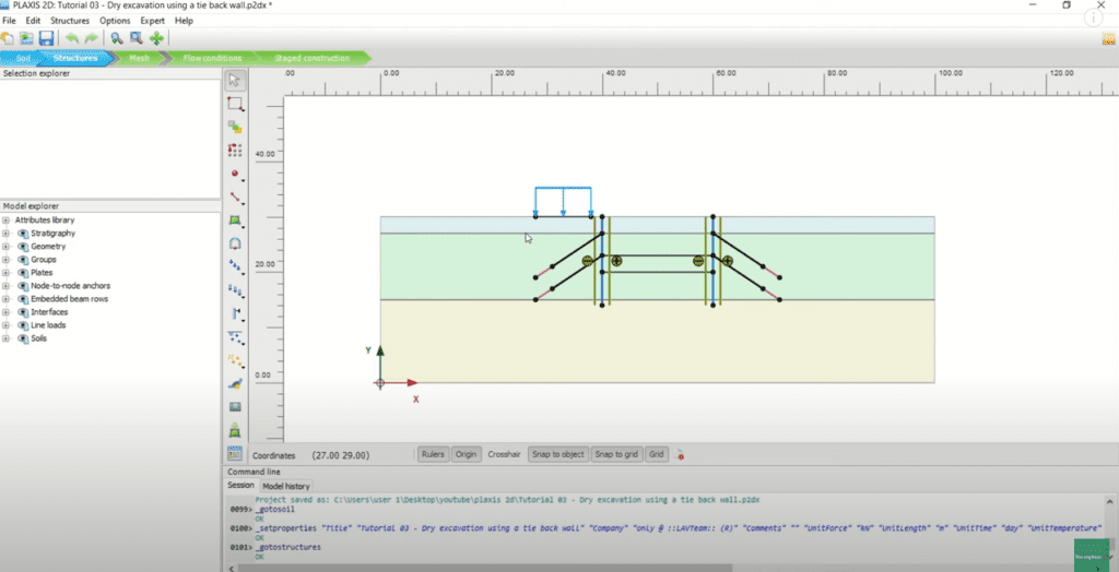 Calcul avec plaxis